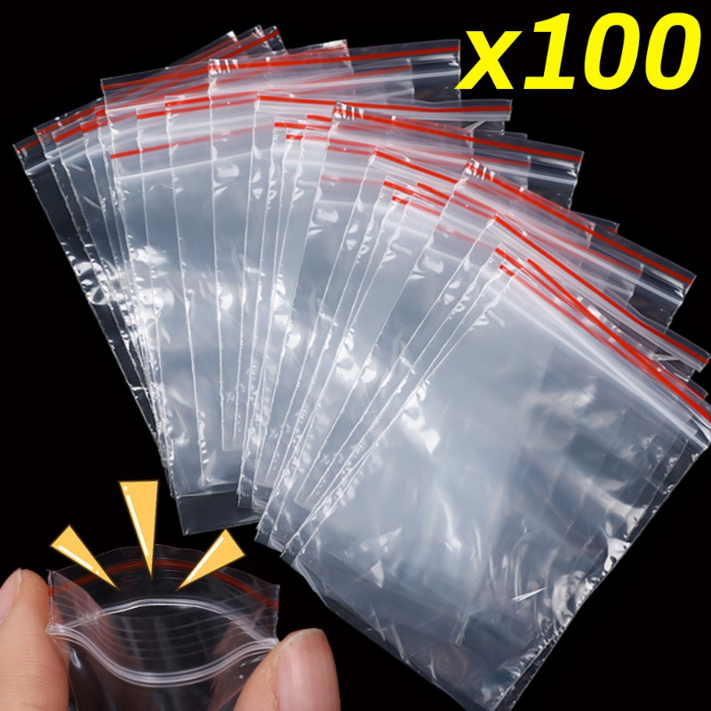 Food Storage Notes - 100pcs Self Seal Bags Resealable Packaging