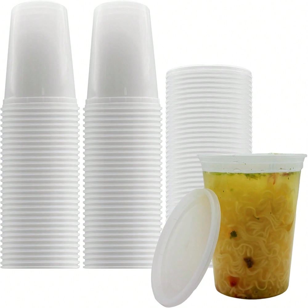 Food Storage Freezer Containers - 60 Sets 8oz Containers With Lids,Food