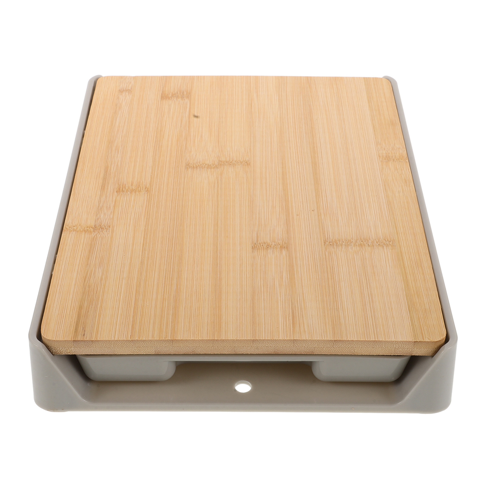 Food Storage For - Bamboo Cutting Board with Pull-Out Drawer