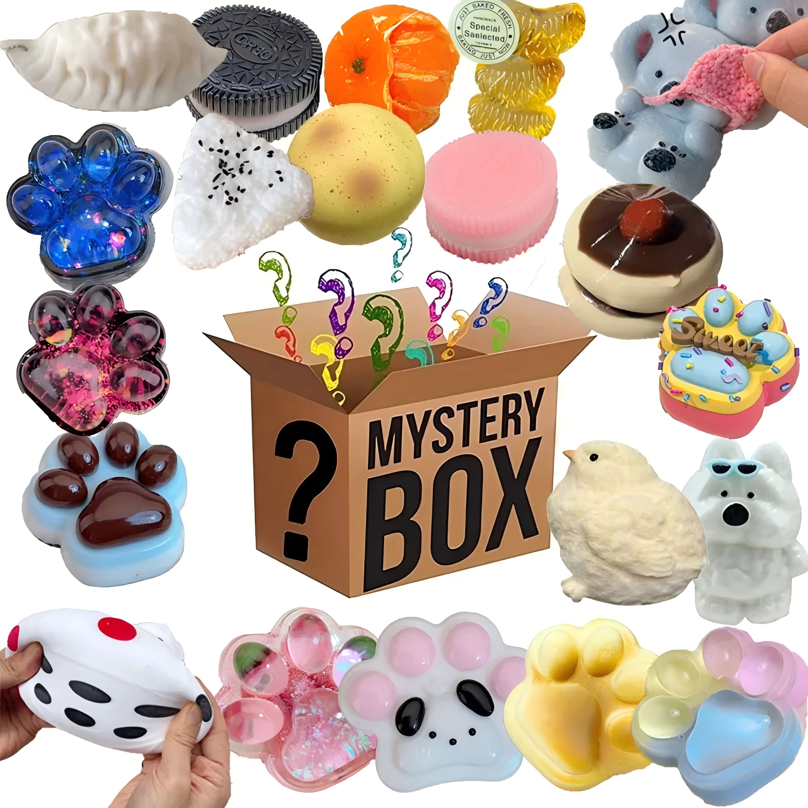 Food Storage For - Mystery Fidget Toy Blind Box ,Simulated