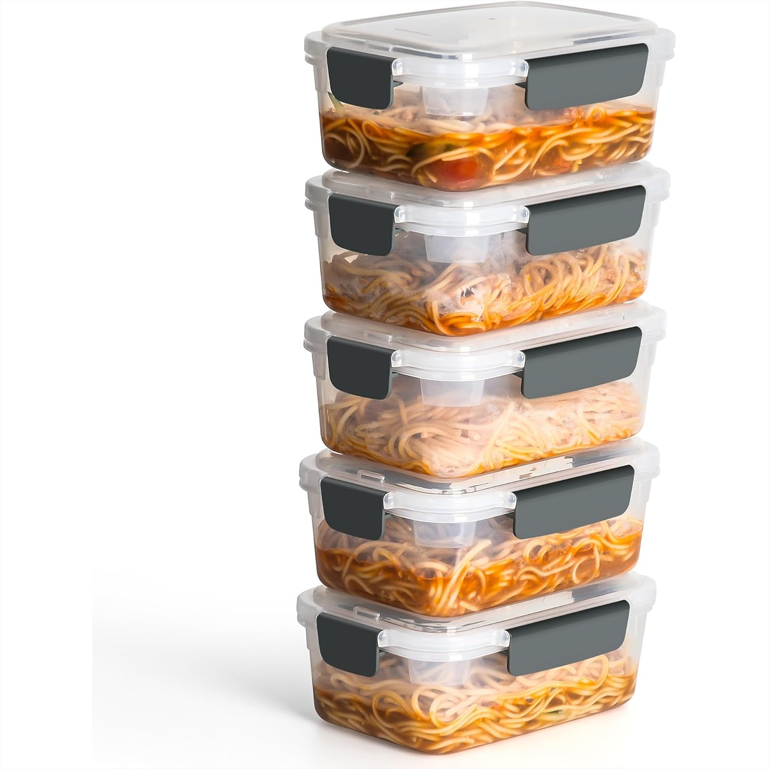 Food Storage Freezer Containers - 5 Cup Plastic Food Storage Containers