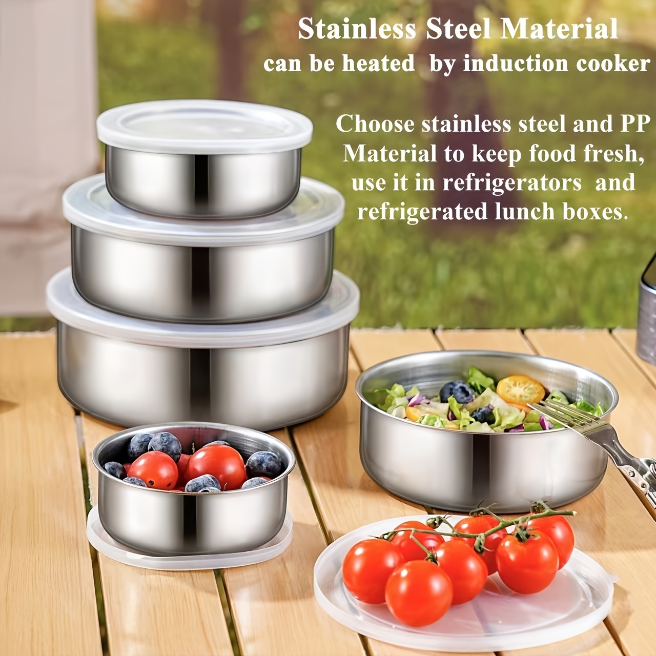 Xmas Food Storage Containers - 5pcs Food Storage Containers With Lids