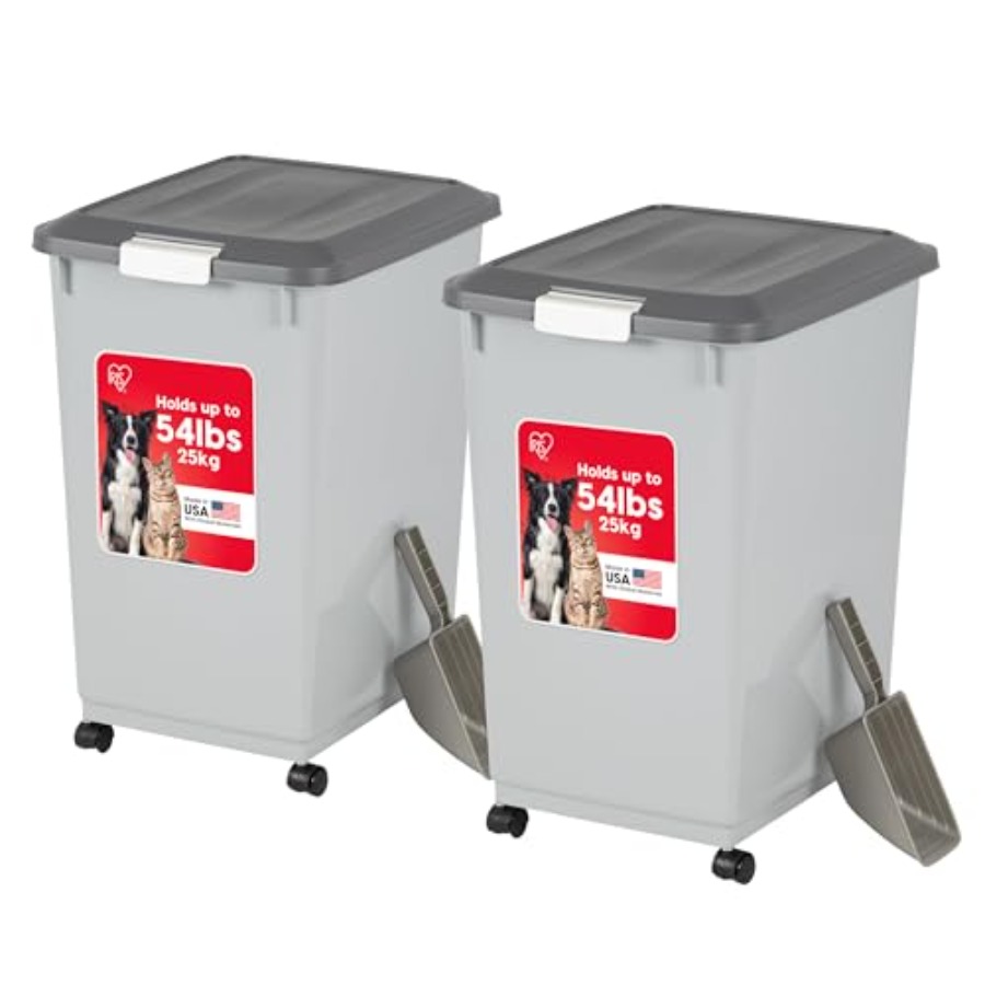 Food Storage With Wheels - Dog Food Storage Container 54 lbs,