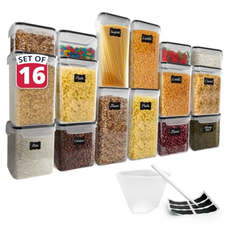 Food Storage In Pantry - Airtight Food Storage Containers with Lids