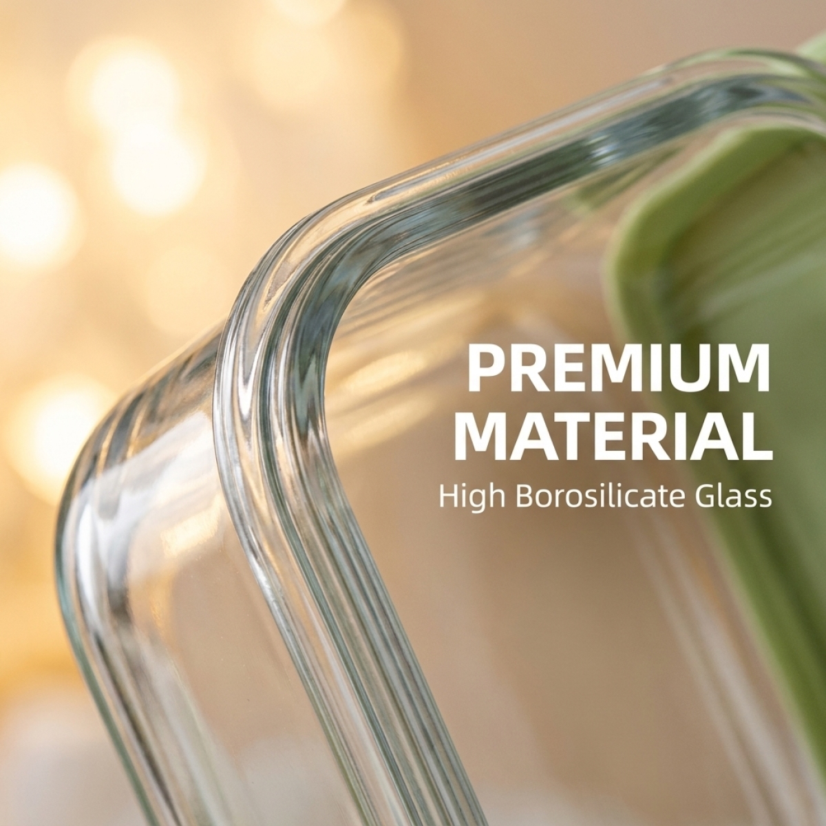 BPA-Free Green Glass Lunch Box - огляд і ціна Glass Meal Prep Container
