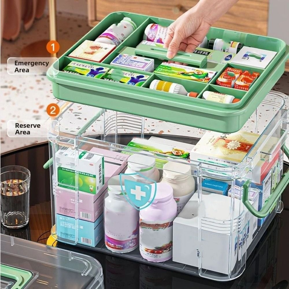 Portable Double Layers Medicin - огляд і ціна Food Storage Emergency