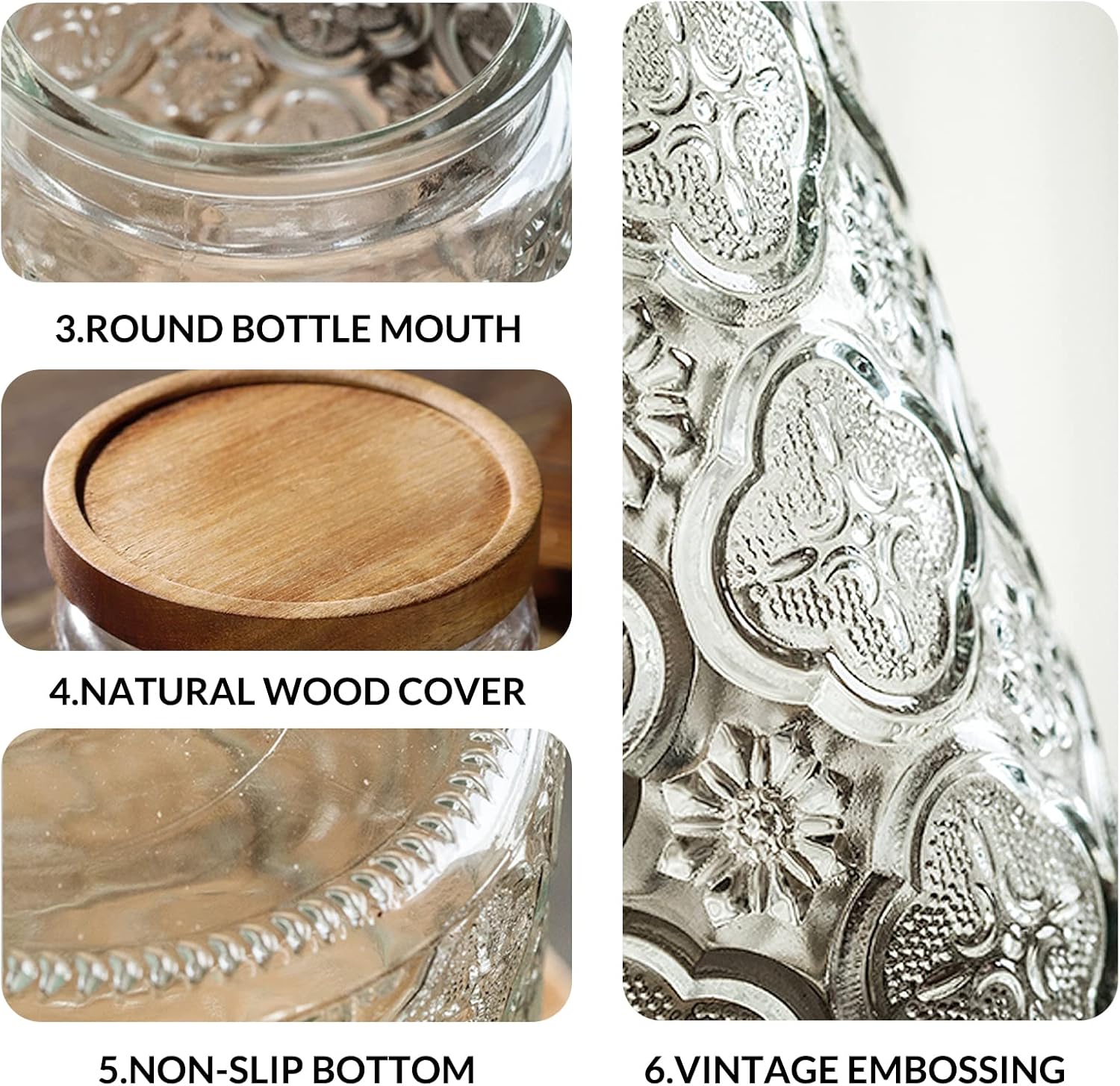 35oz/1000ml Glass Storage Jars - огляд і ціна Food Storage Airtight