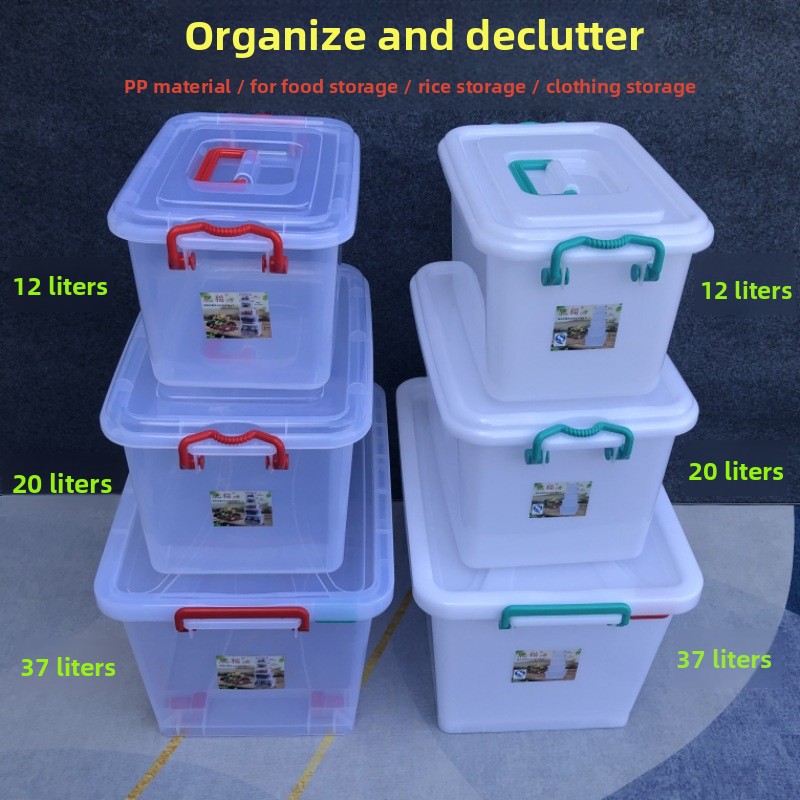 Thickened Plastic Storage Box  - огляд і ціна Food Storage With Wheels