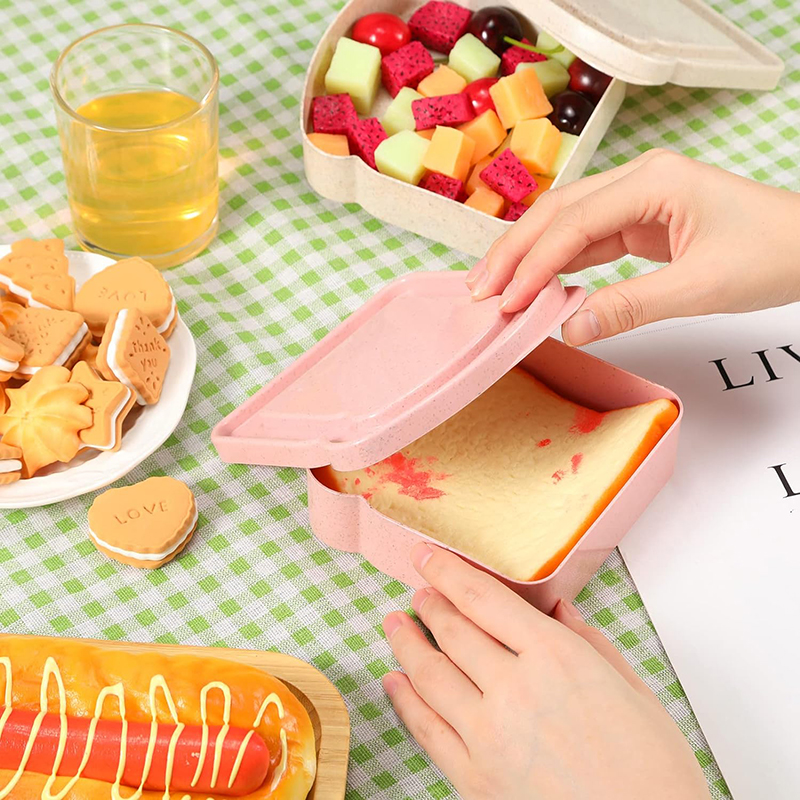 Sandwich Containers Lunch Box  - огляд і ціна Food Storage With Colander