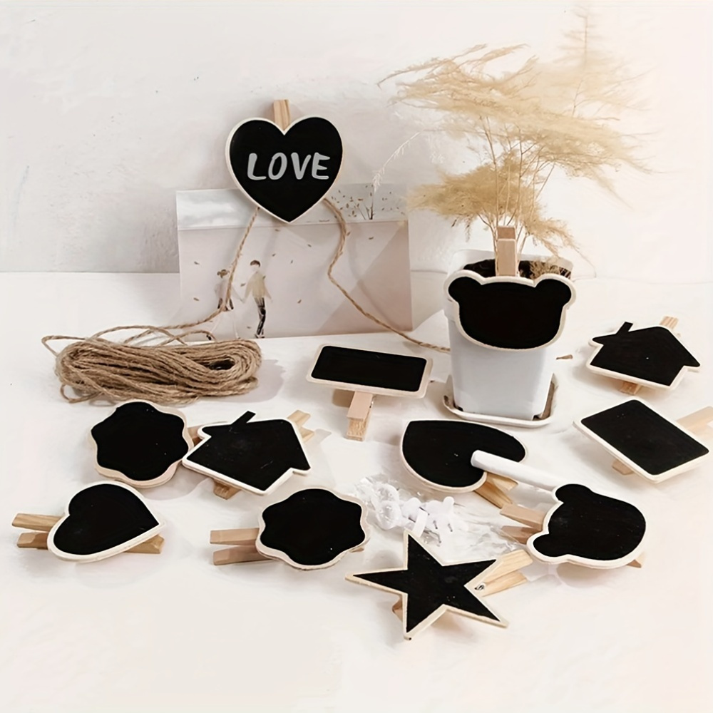 10/20Pcs Mini Chalkboard Clip  - огляд і ціна Food Storage Notes