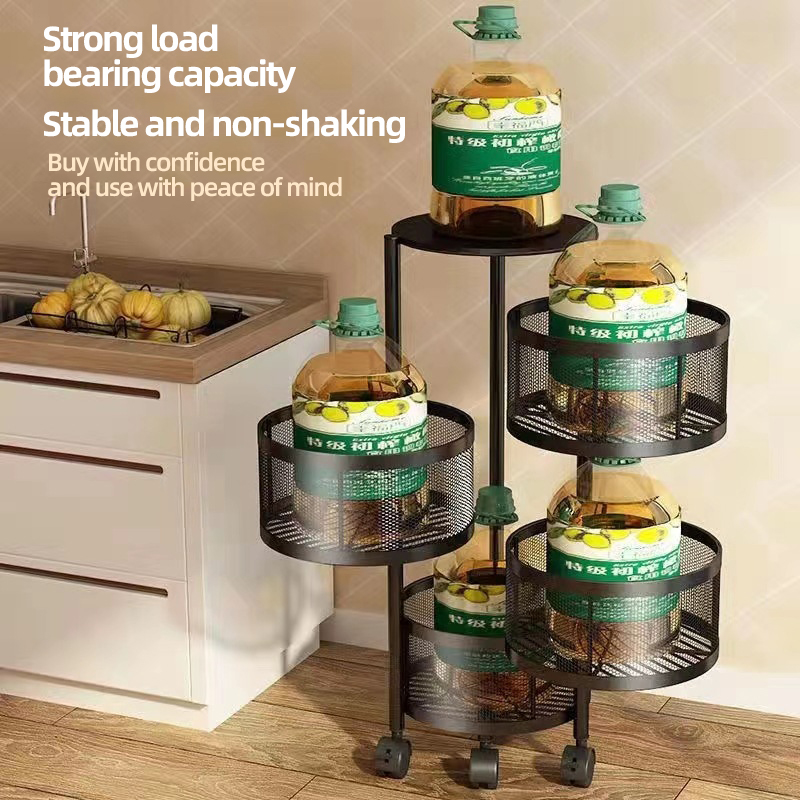 Metal Basket Kitchen Storage M - огляд і ціна Food Storage With Wheels