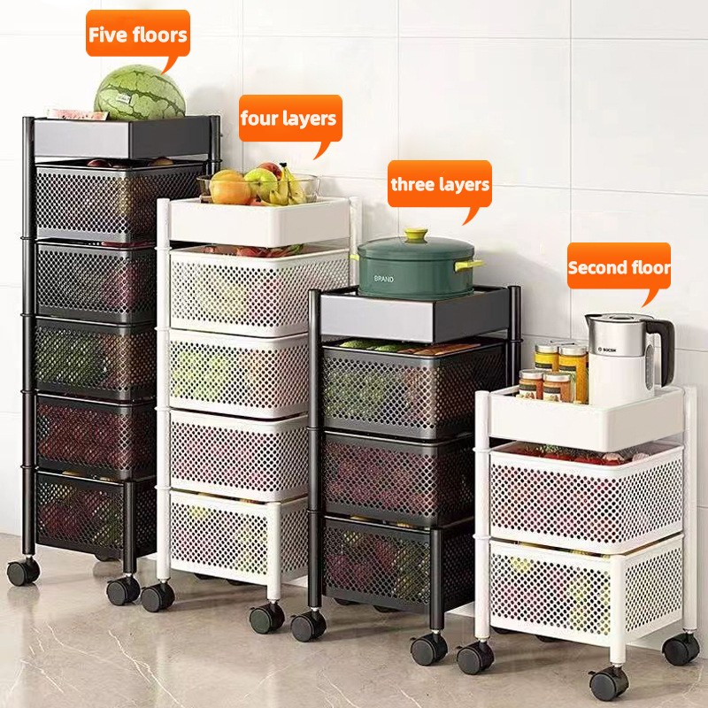Metal Basket Kitchen Storage M - огляд і ціна Food Storage With Wheels