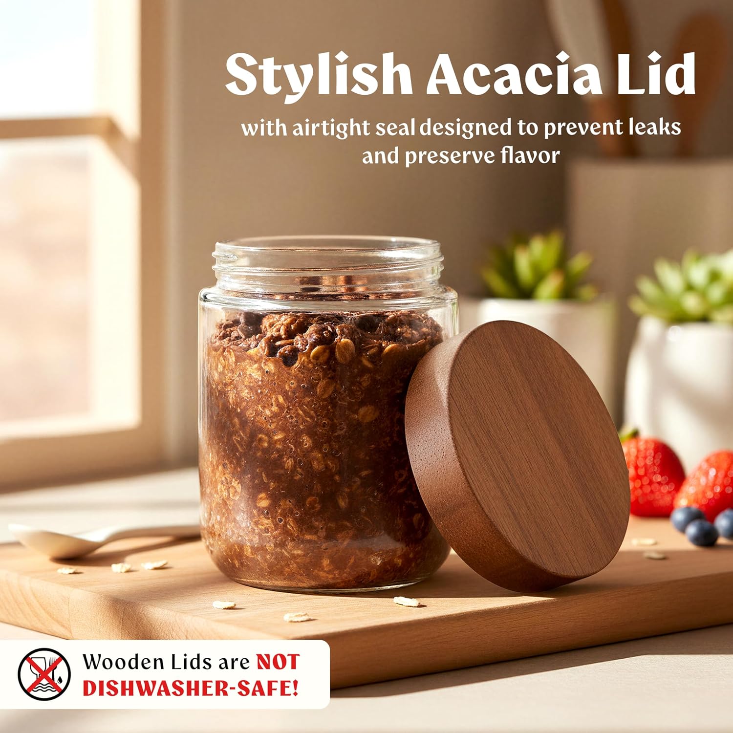 Overnight Oats Containers with - огляд і ціна Glass Meal Prep Container