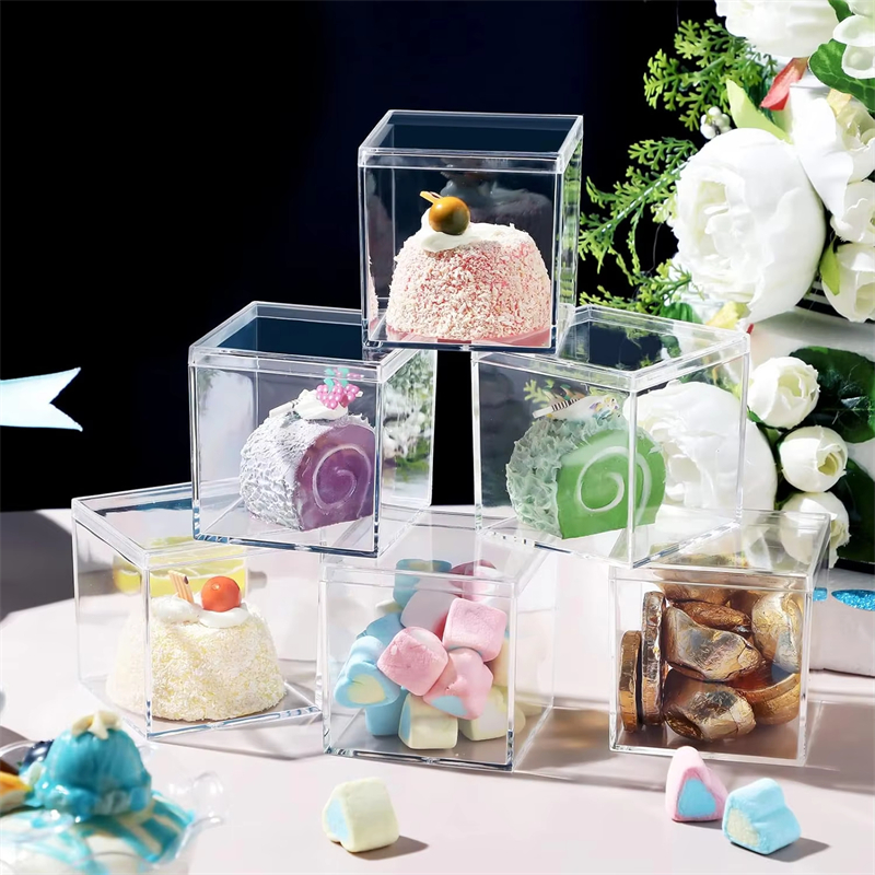 1-20pcs Transparent Acrylic Bo - огляд і ціна Xmas Food Storage Containers