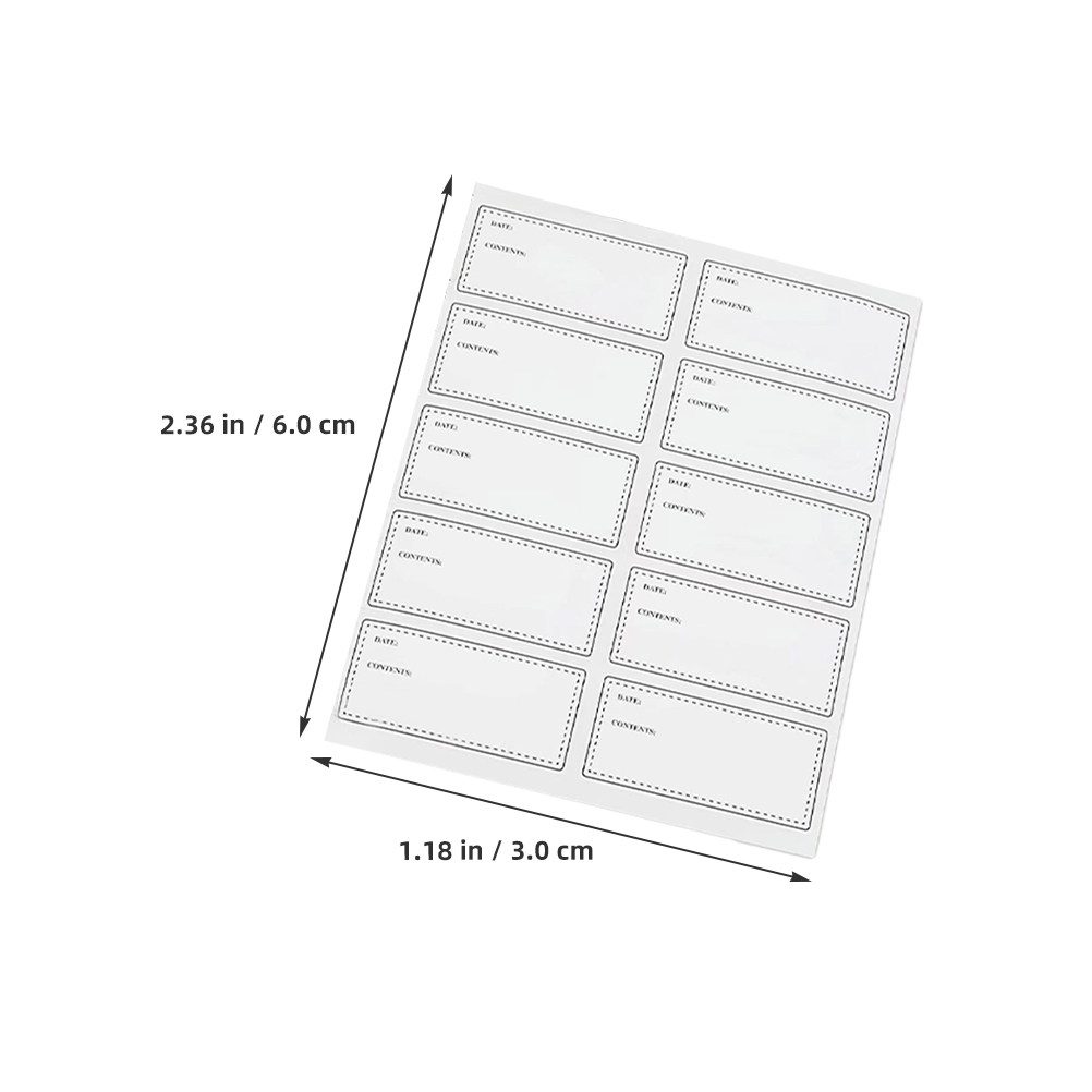 10 Sheets Compact Blank Food L - огляд і ціна Food Storage Notes