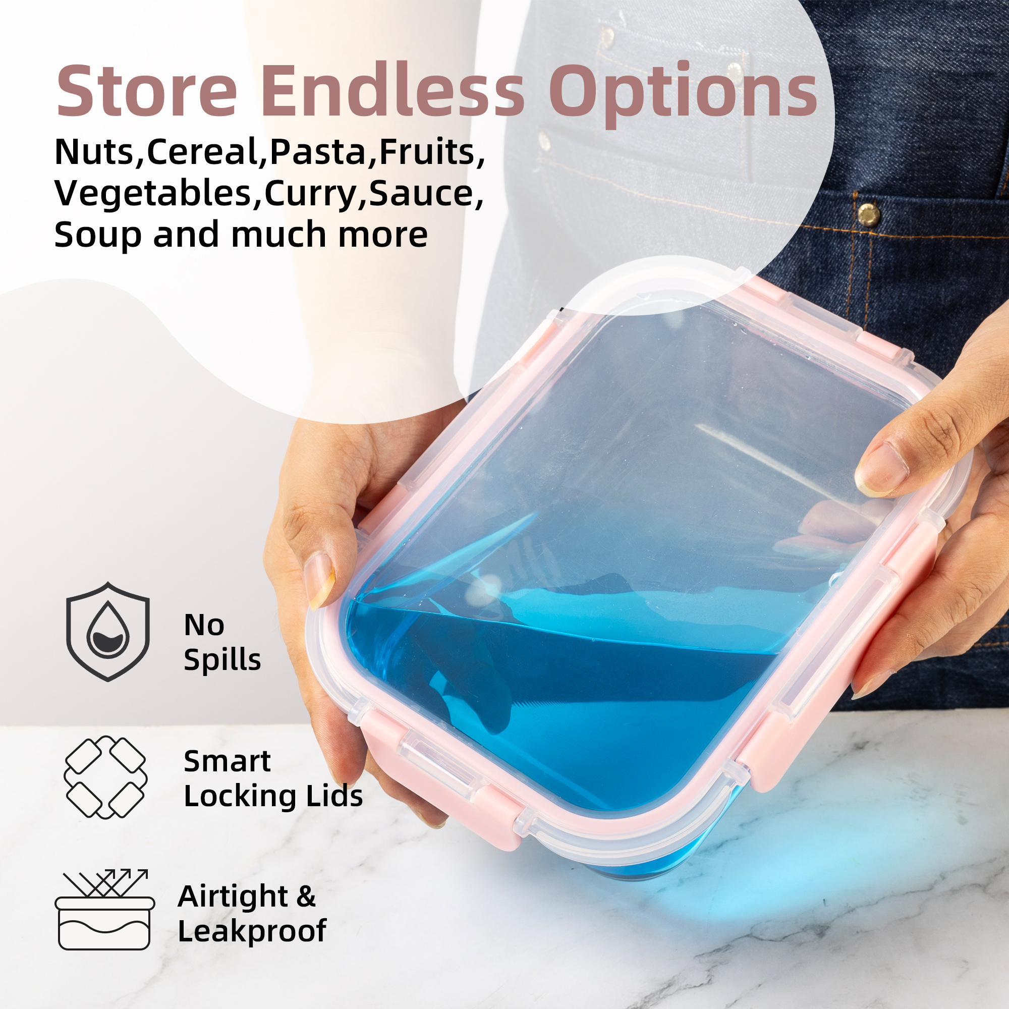 16-Piece Glass Food Storage Co - огляд і ціна Glass Meal Prep Container