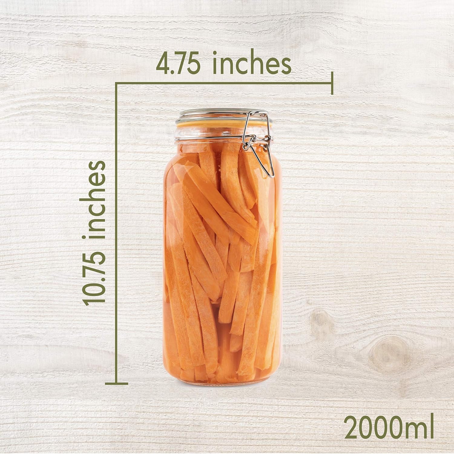 Glass Jars with Lids 67 oz Foo - огляд і ціна Food Storage Airtight