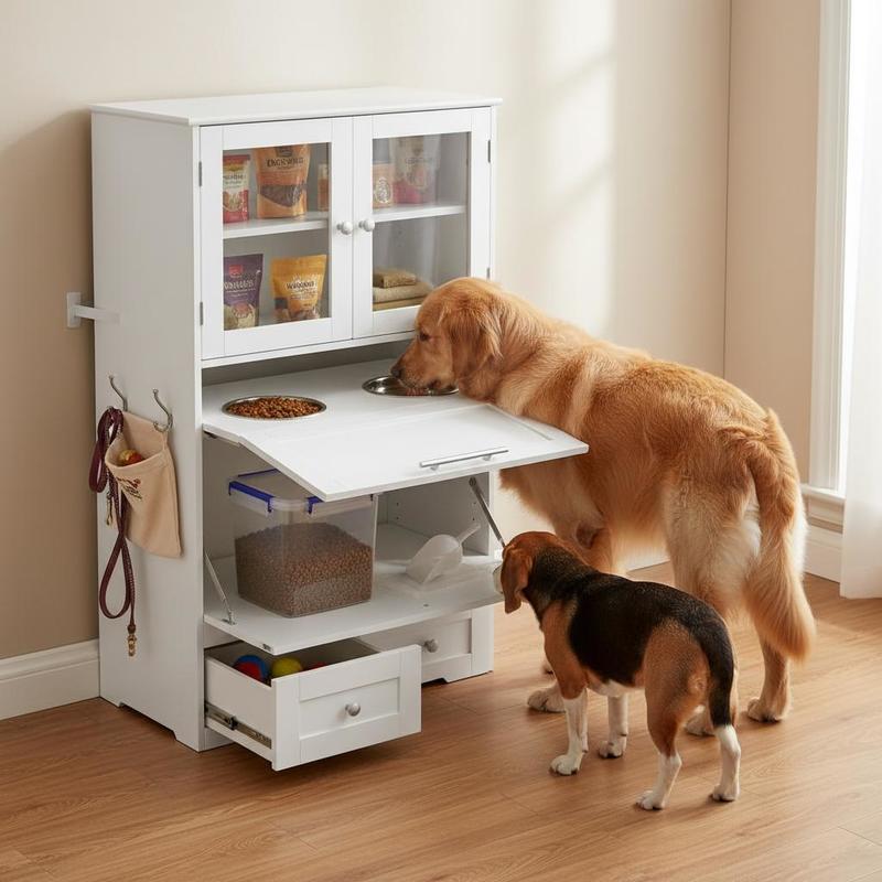 Dog Feeding Station with 2 Sto - огляд і ціна Storage Tips For Food