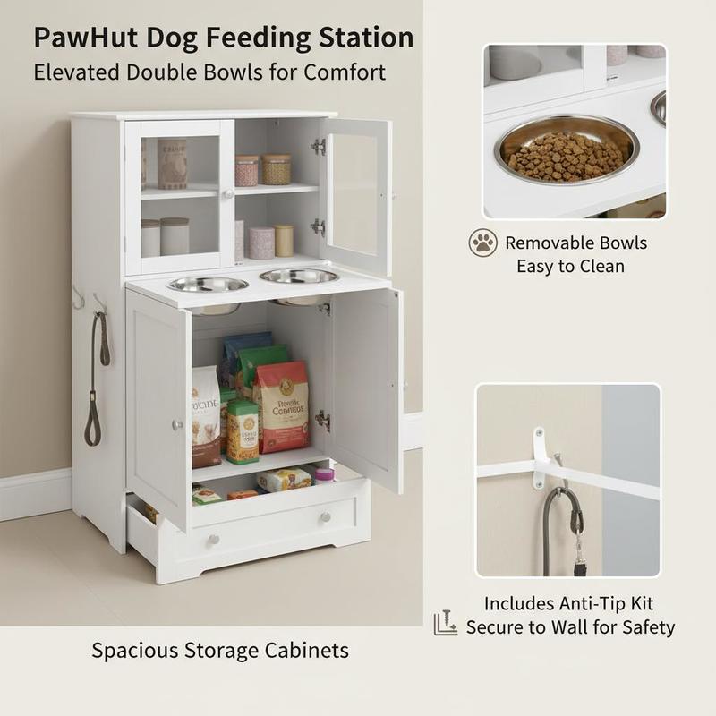 Dog Feeding Station with 2 Sto - огляд і ціна Storage Tips For Food