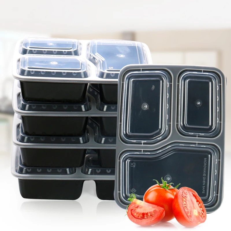 7 Pack 3 Compartment Meal Prep - огляд і ціна Food Storage With Colander