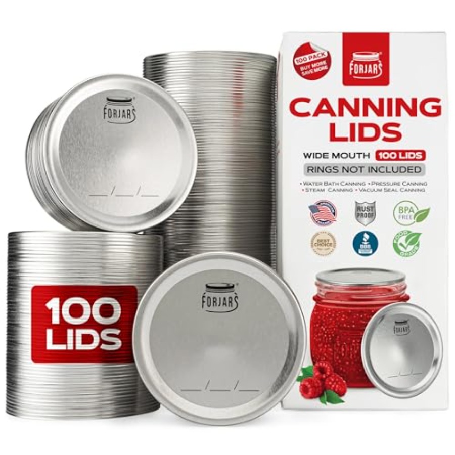 Wide Mouth Canning Lids, Creat - огляд і ціна Food Storage Emergency