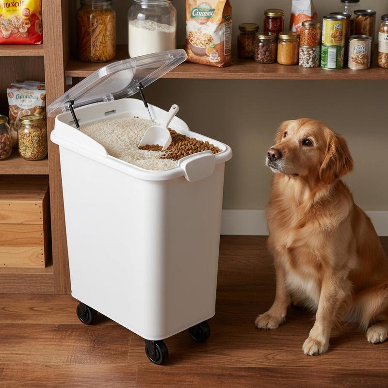 Food Ingredient Bin 21Gallon/8 - огляд і ціна Food Storage With Wheels