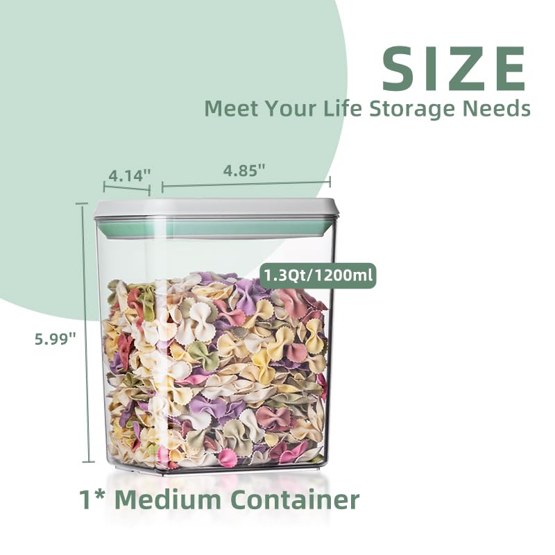 Ankou 3Pcs 1.2L Pop Airtight F - огляд і ціна Food Storage In Pantry