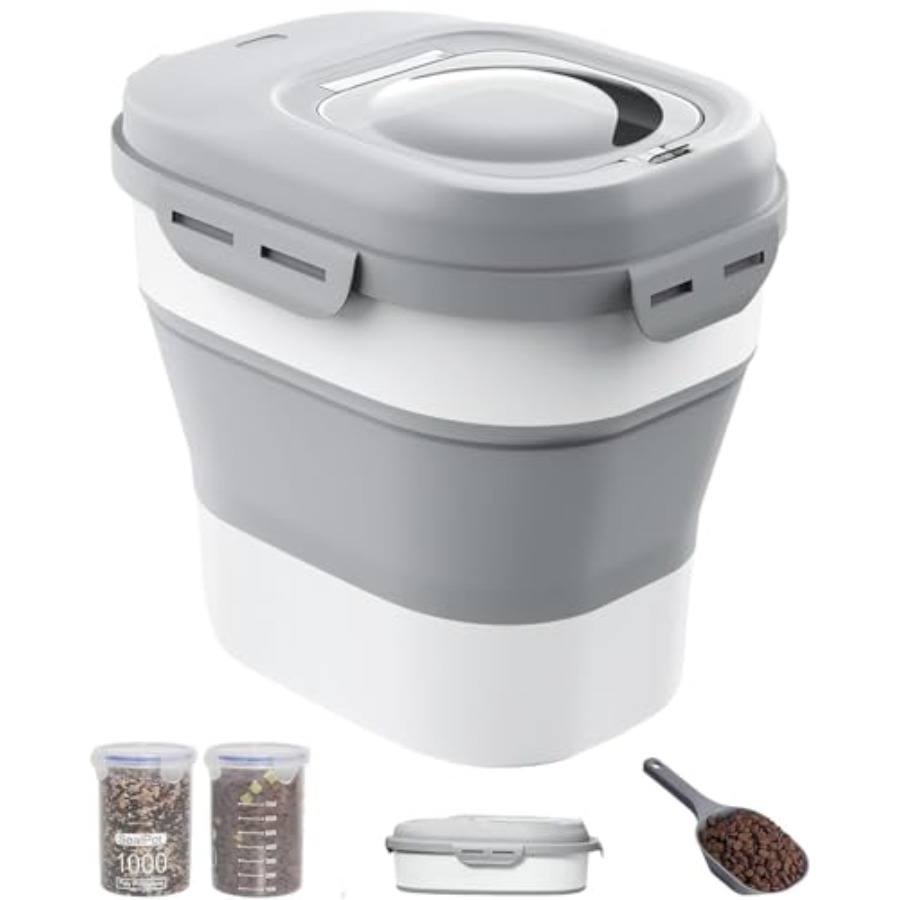 30-35 Lbs Dog Food Storage Con - огляд і ціна Food Storage With Wheels