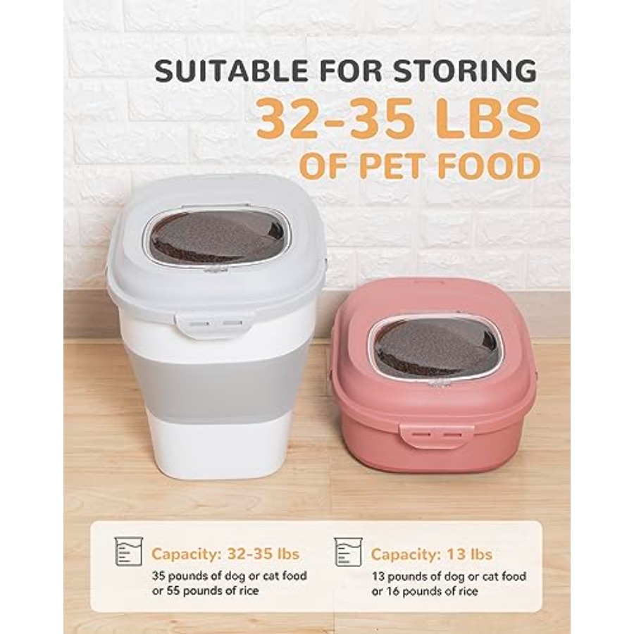 30-35 Lbs Dog Food Storage Con - огляд і ціна Food Storage With Wheels
