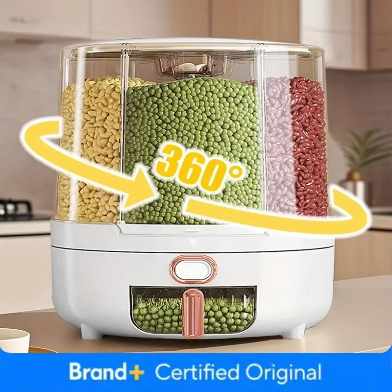 6-Compartment 360° Rotating Ai - огляд і ціна Food Storage In Pantry