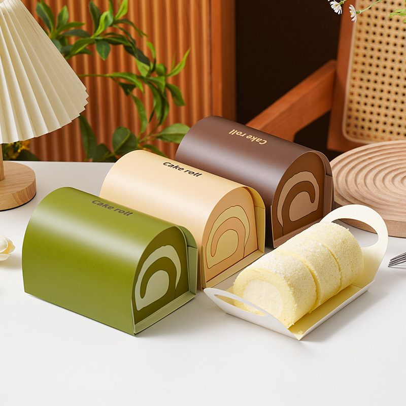 10pcs Swiss Roll Cake Boxes Ha - огляд і ціна Xmas Food Storage Containers