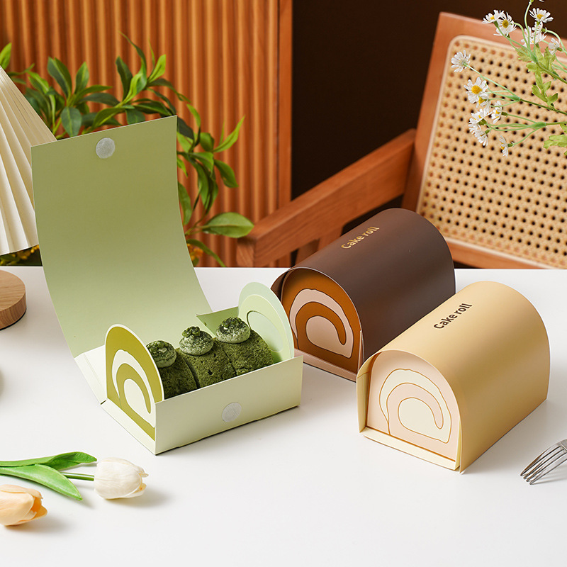 10pcs Swiss Roll Cake Boxes Ha - огляд і ціна Xmas Food Storage Containers