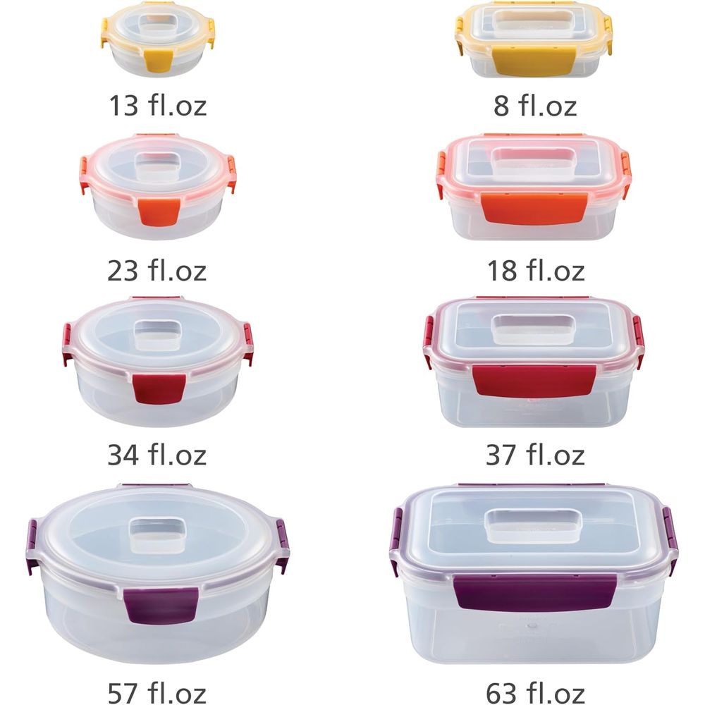 16-piece Plastic BPA Free Food - огляд і ціна Food Storage Airtight