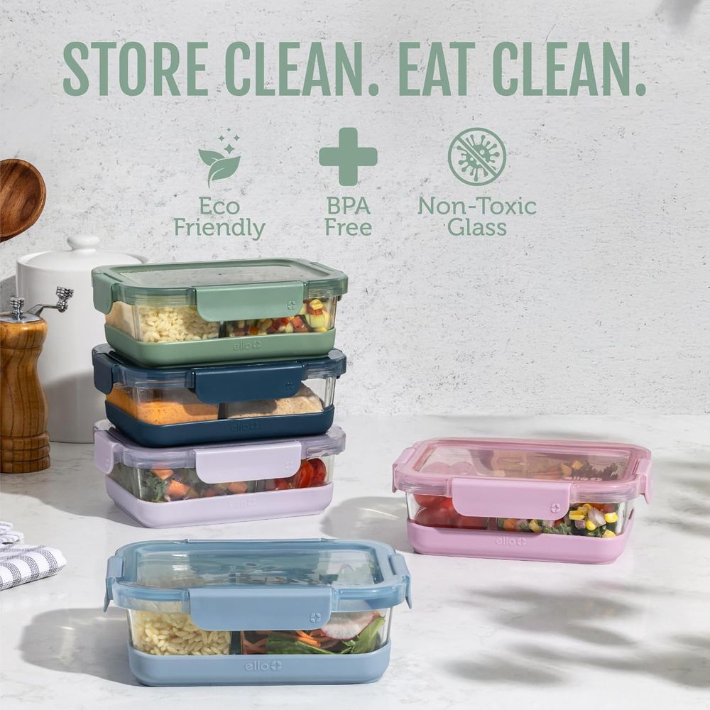 Refresh 3.4 Cup Divided Meal P - огляд і ціна Glass Meal Prep Container