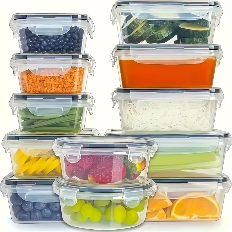 4-Piece Clear Food Storage Con - огляд і ціна Glass Meal Prep Container