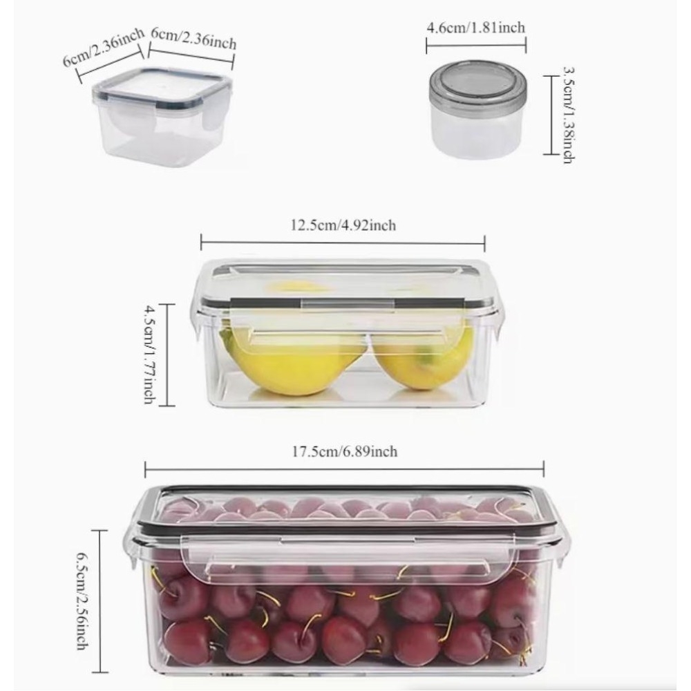 4-Piece Clear Food Storage Con - огляд і ціна Glass Meal Prep Container