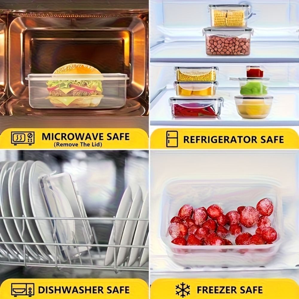 8-PC BPA-Free Airtight Food Co - огляд і ціна Food Storage Freezer Containers