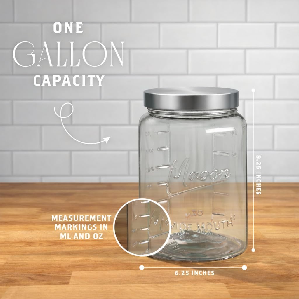 Extra Large    Jar - 1 Gallon  - огляд і ціна Food Storage Airtight