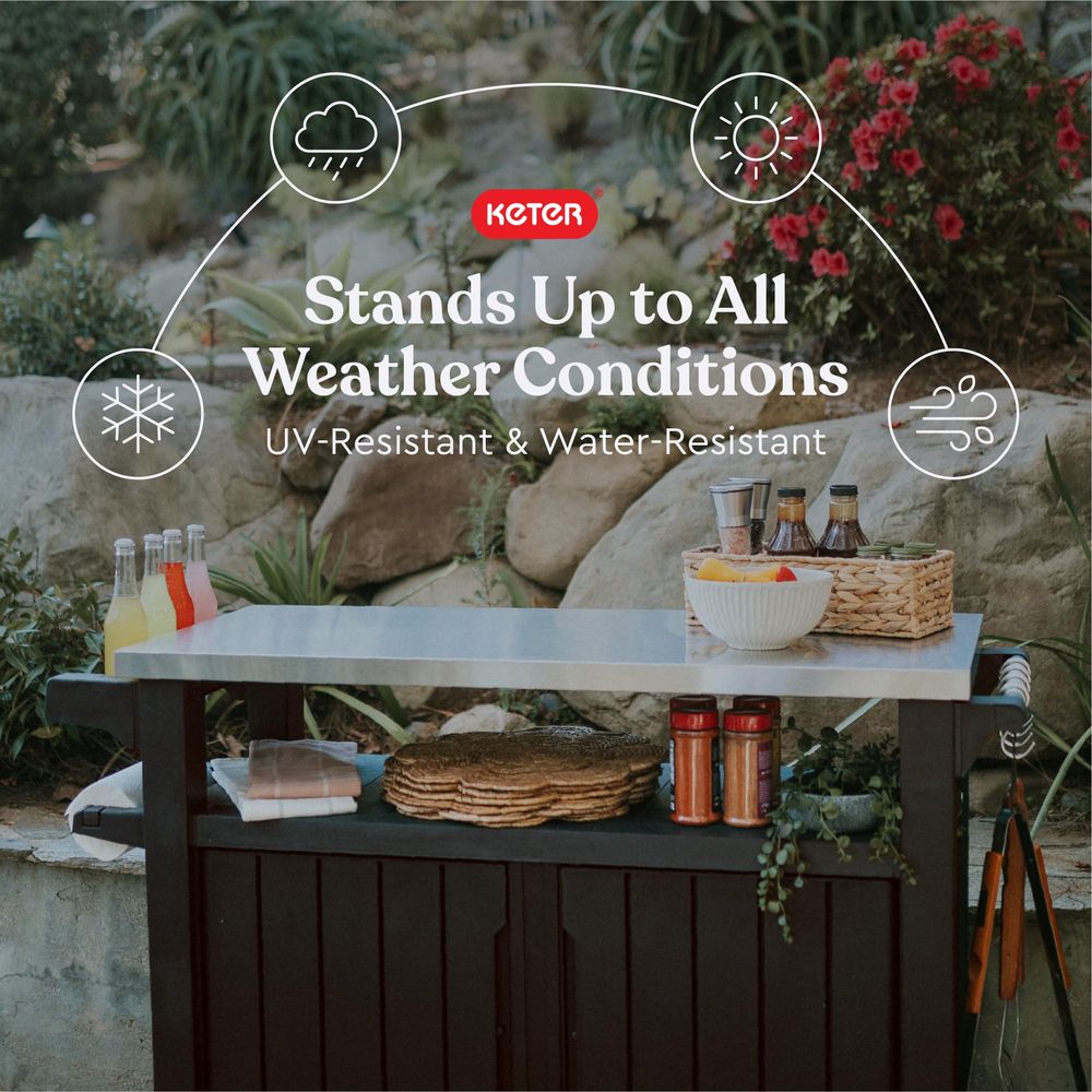 Outdoor Rolling Table Cart for - огляд і ціна Food Storage With Wheels