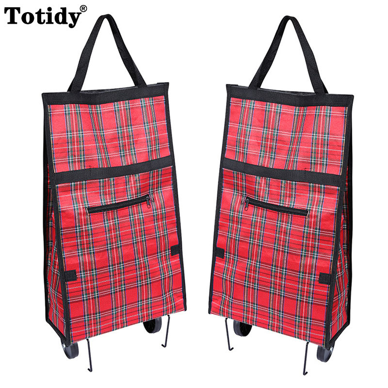 Portable Folding Reusable Shop - огляд і ціна Food Storage With Wheels
