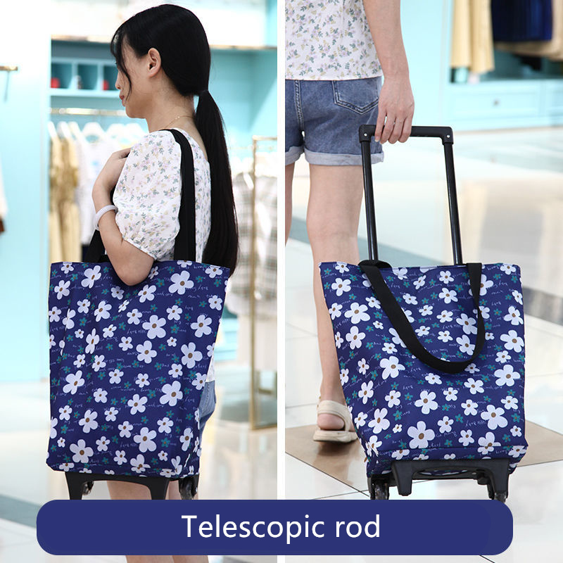 Folding Shopping Pull Cart Tro - огляд і ціна Food Storage With Wheels