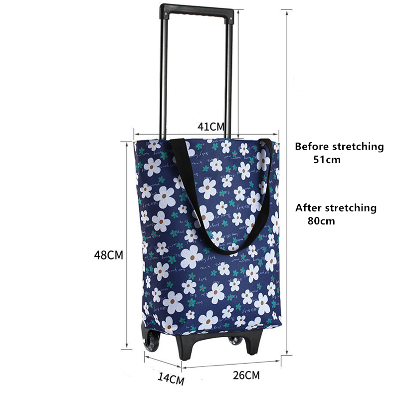 Folding Shopping Pull Cart Tro - огляд і ціна Food Storage With Wheels