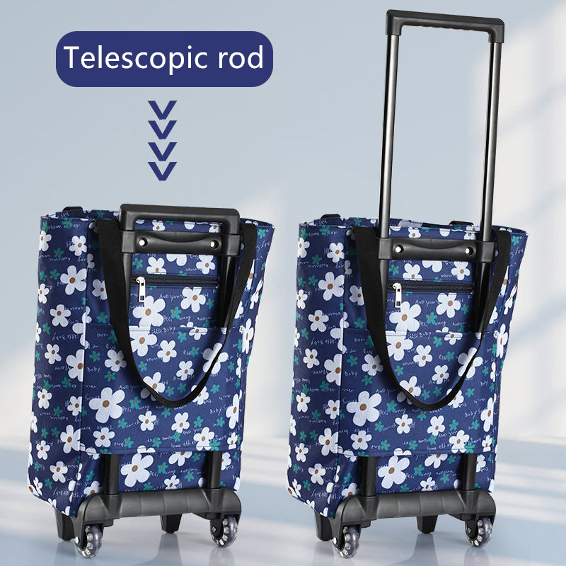 Folding Shopping Pull Cart Tro - огляд і ціна Food Storage With Wheels