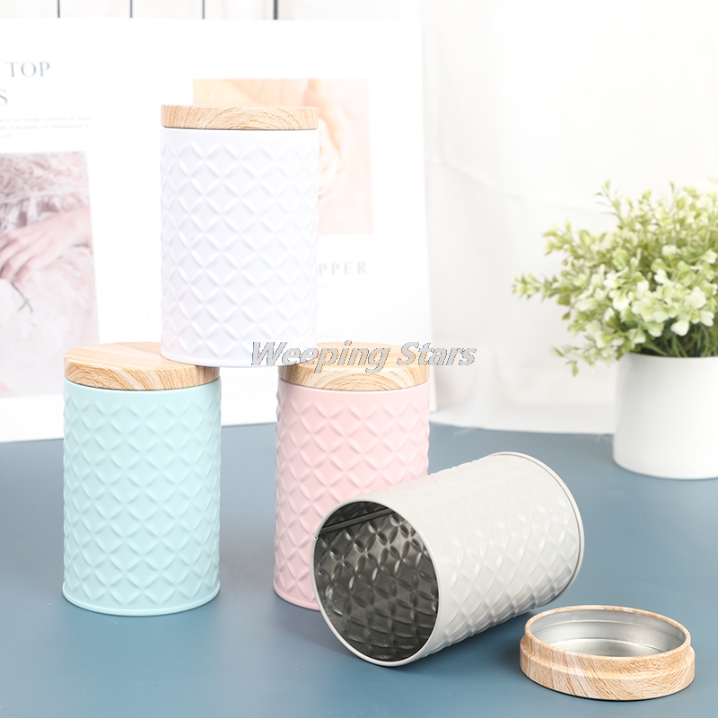 Cylindrical Wood Grain Cover T - огляд і ціна Xmas Food Storage Containers