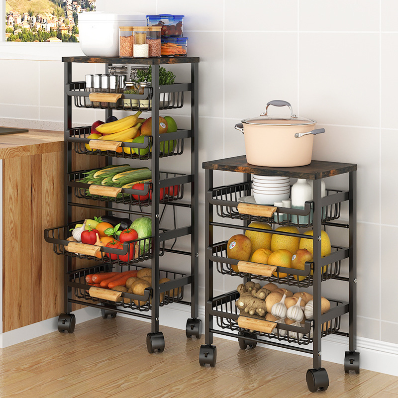 5 Tier Wire Fruit Basket - Kit - огляд і ціна Food Storage With Wheels