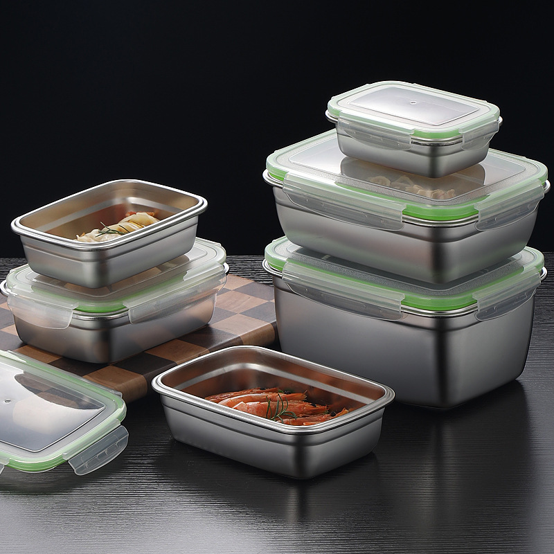 304 Stainless Steel Lunch Box  - огляд і ціна Food Storage With Colander