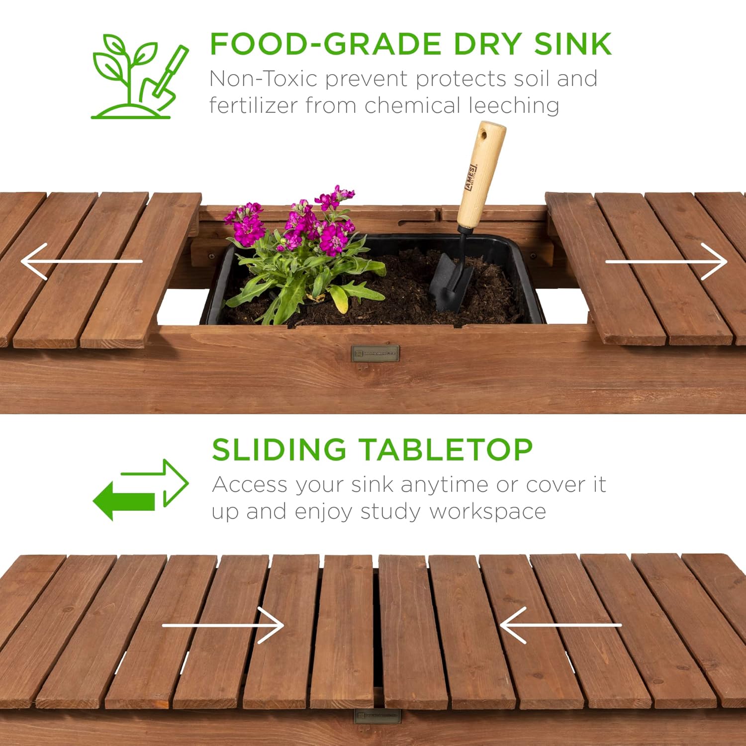 Mobile Garden Potting Bench, O - огляд і ціна Food Storage With Wheels