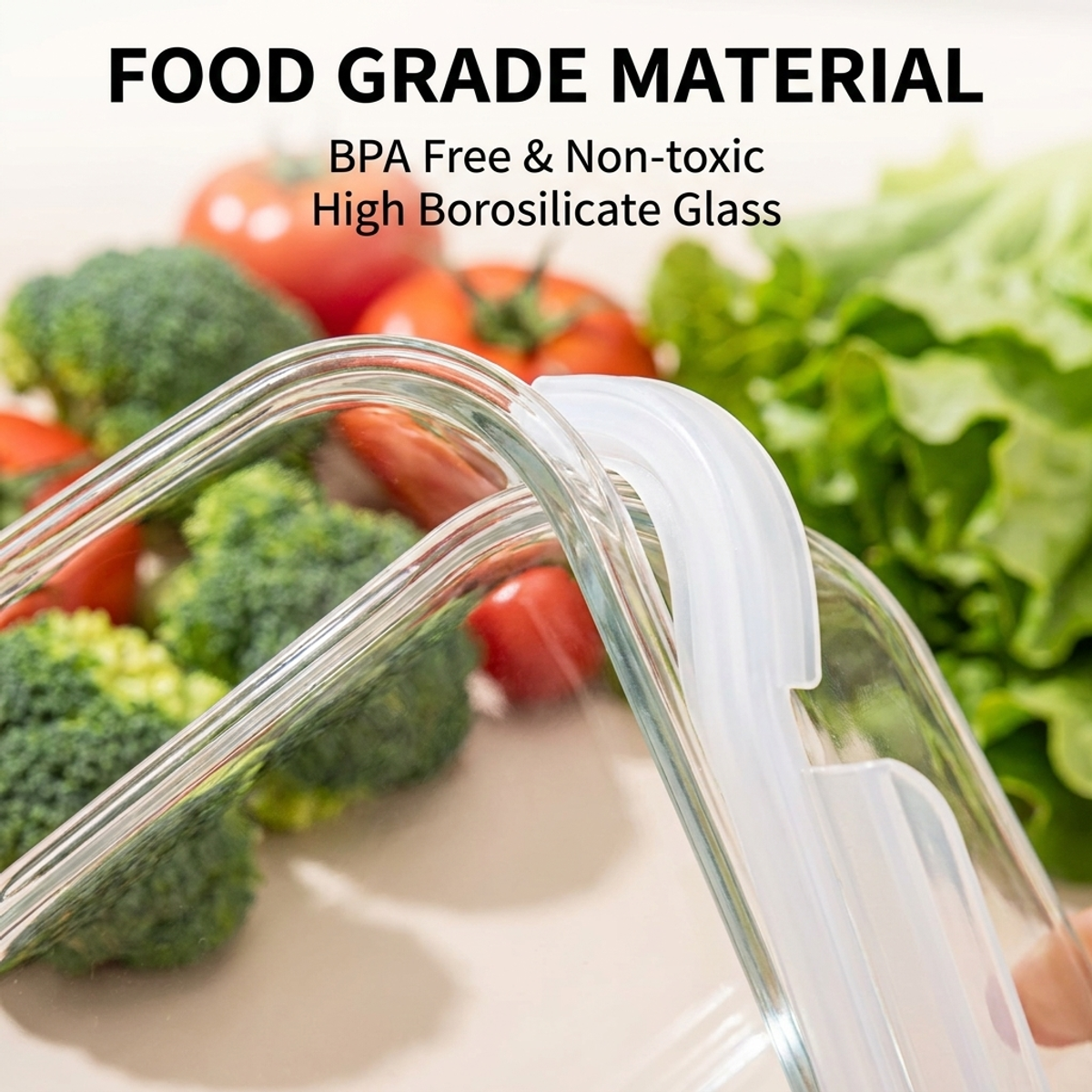 Premium White Glass Food Conta - огляд і ціна Glass Meal Prep Container