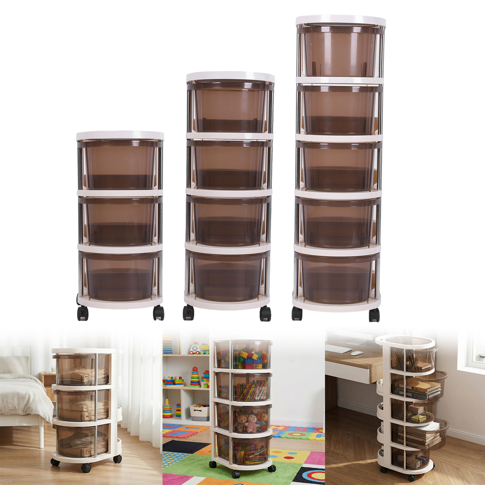 3/4/5-Layers Drawer Style Snac - огляд і ціна Food Storage With Wheels