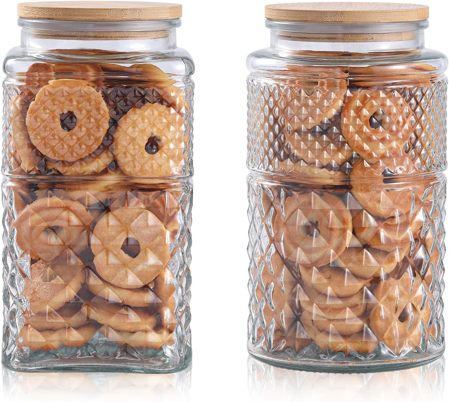 0.7Gallon/2600ml Glass Cookie  - огляд і ціна Food Storage Airtight